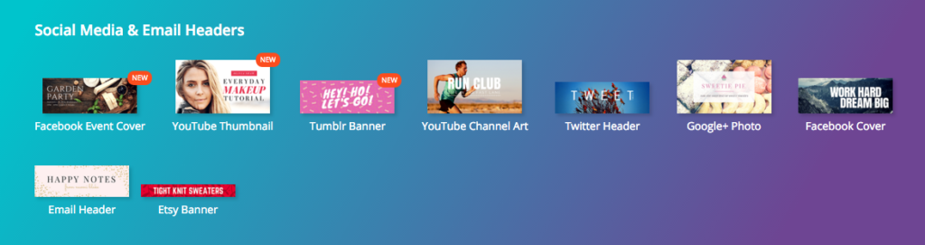 Шаблоны Canva для соцсетей