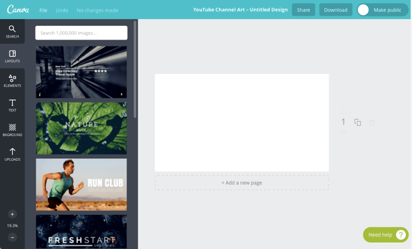 Шаблон YouTube Channel Art Canva