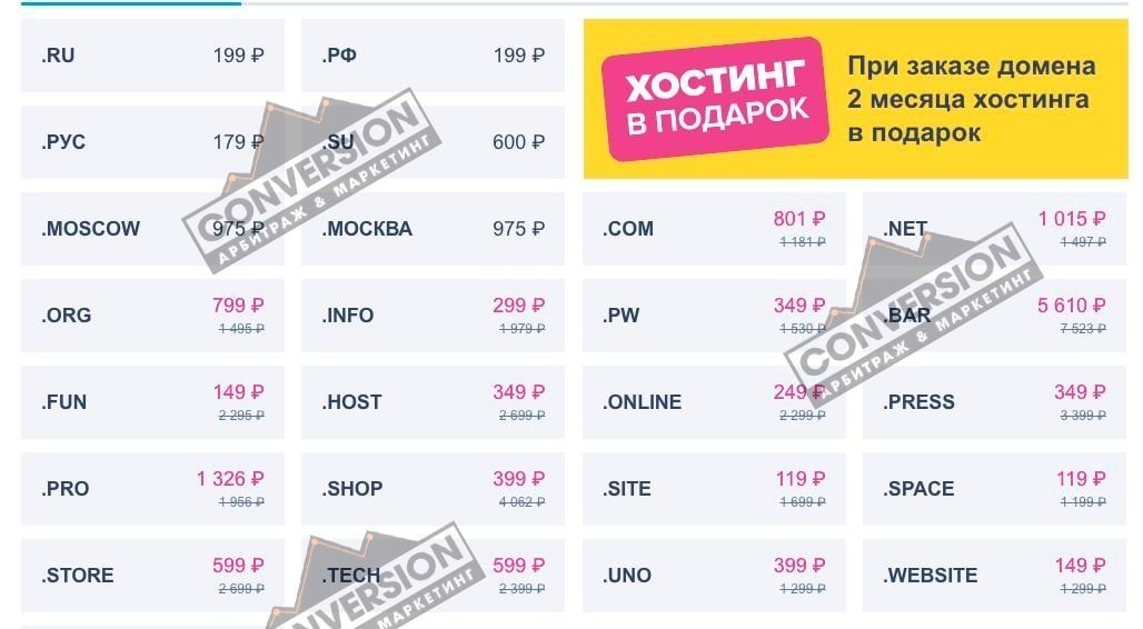 где купить домен для сайта