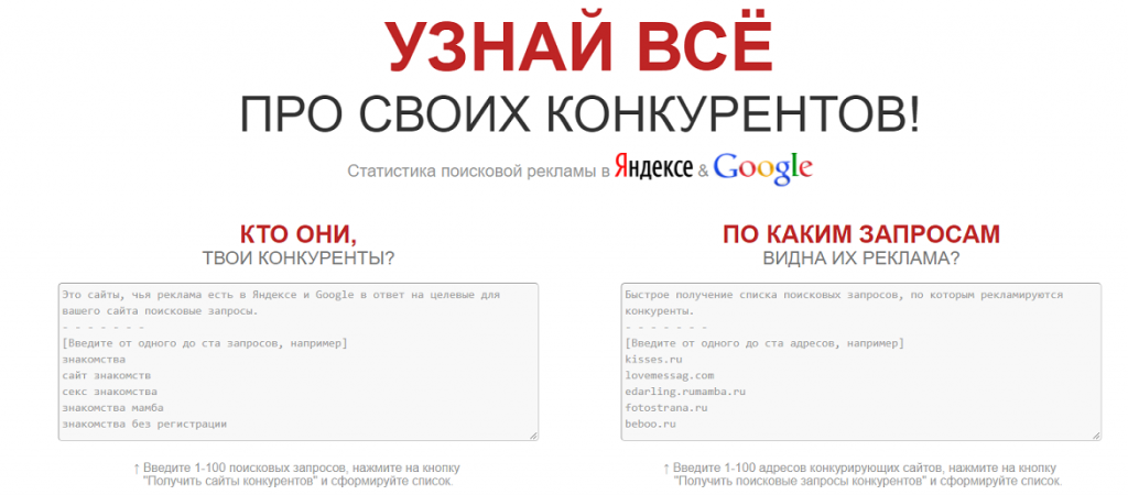 Сервисы для работы с рекламными объявлениями
