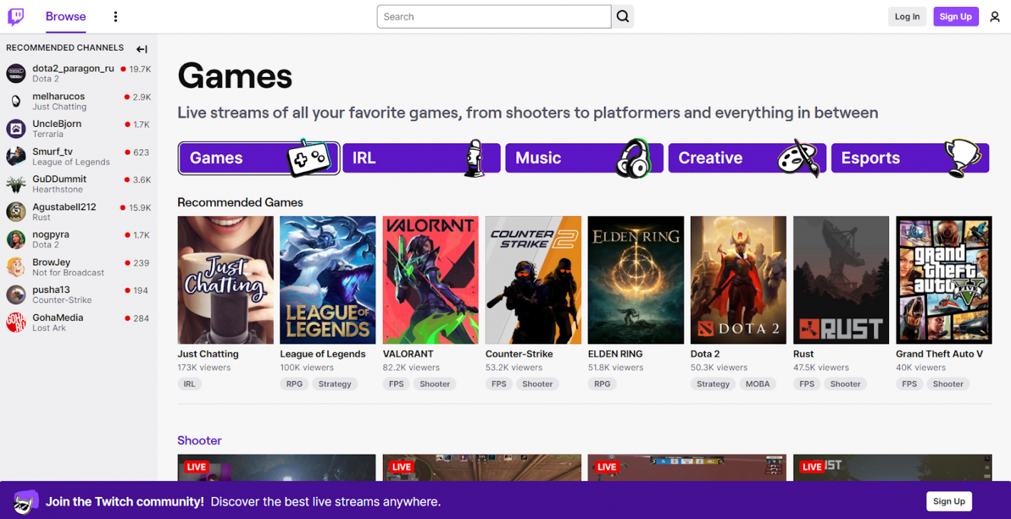 Twitch как лить
