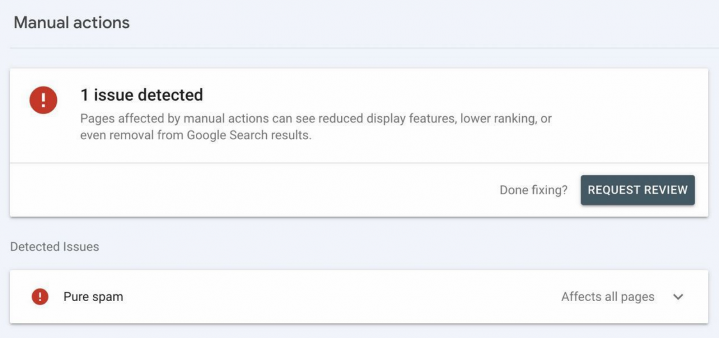 Google Spam Update