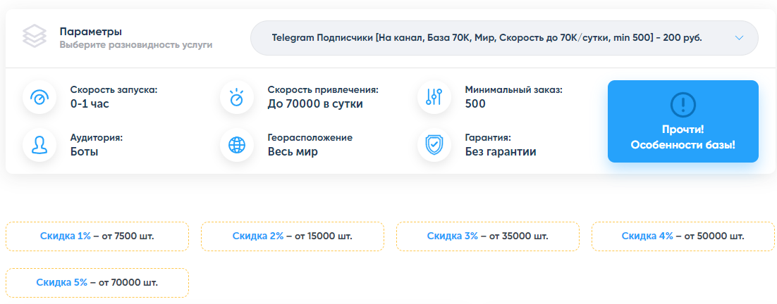 Накрутка подписчиков в Телеграм