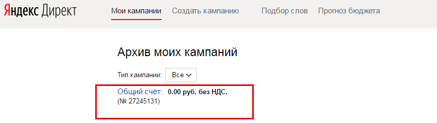 Минимальный бюджет в Яндекс.Директе
