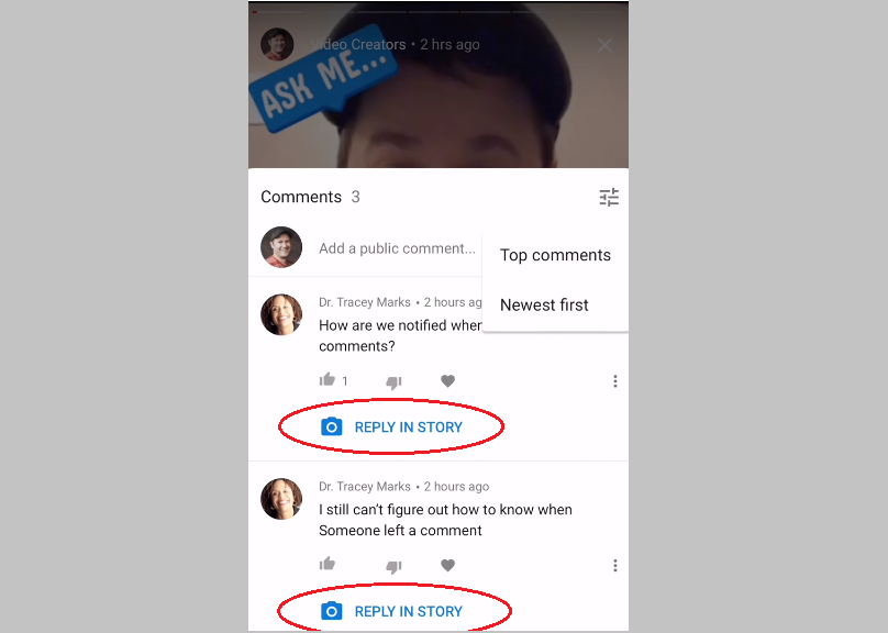 Youtube Stories