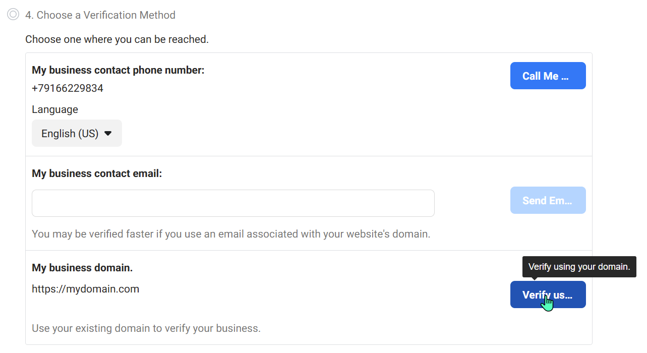 Как верифицировать Business Manager