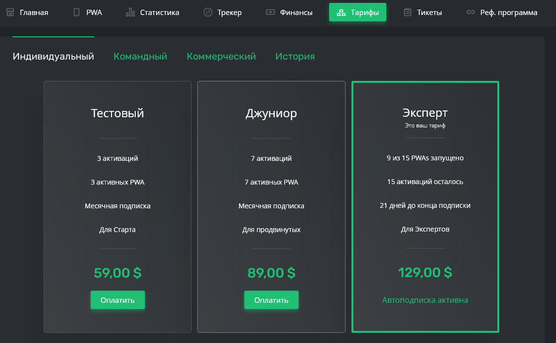 Конструктор PWA