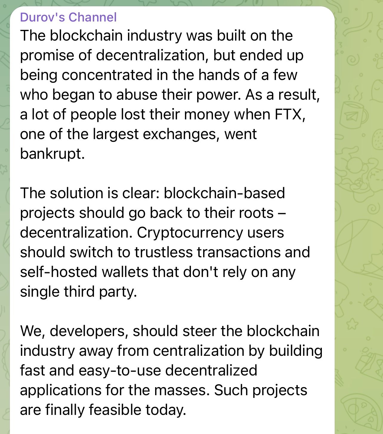 Telegram криптовалютная биржа