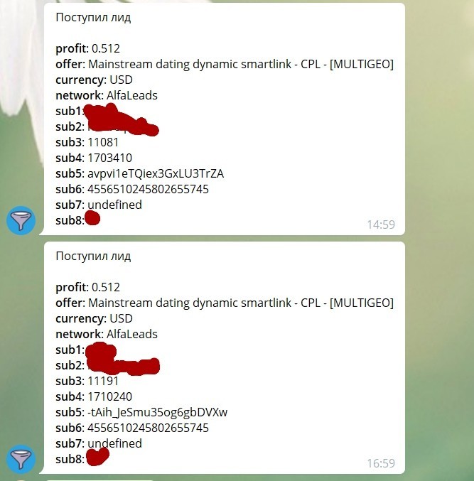 настроить уведомления о лидах в Telegram