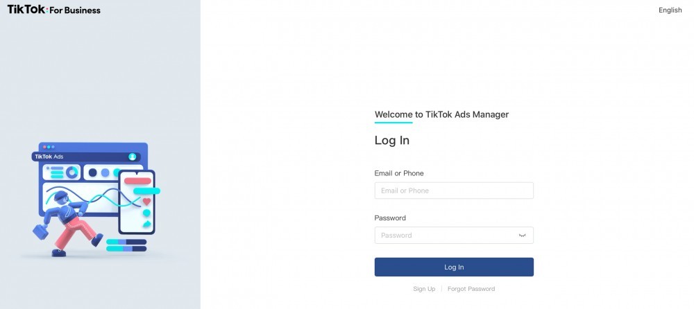 настройка рекламного кабинета TikTok