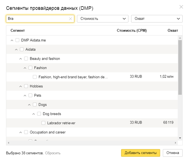 как работать с аудиториями в яндекс.директ