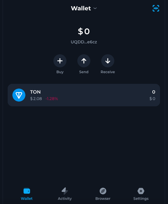 Tonkeeper кошелек