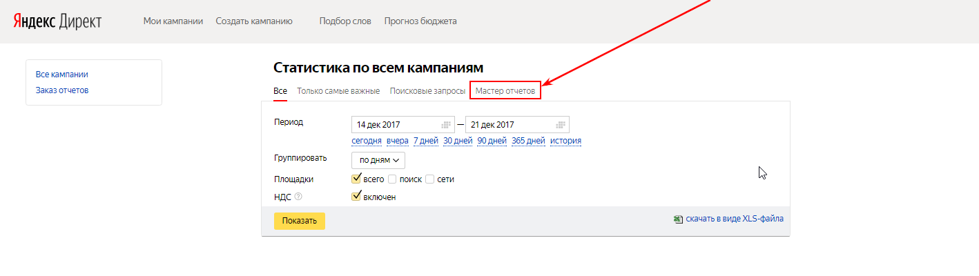 форматы объявлений в яндекс.директ