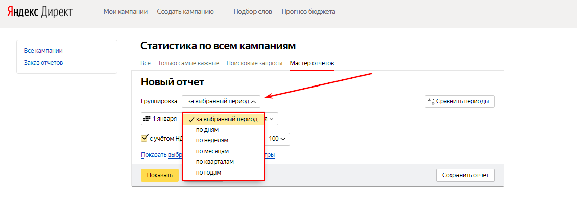 форматы объявлений в яндекс.директ