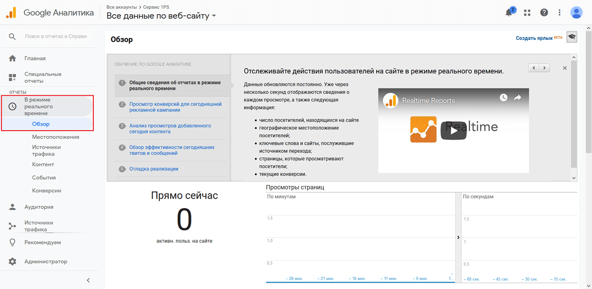 Как настроить Google Analytics