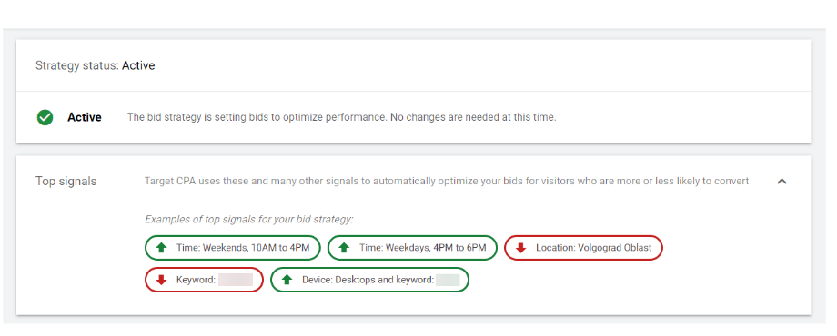 автоматические стратегии Google Ads