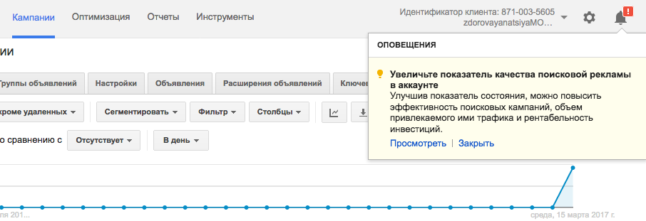 признак нового оповещения