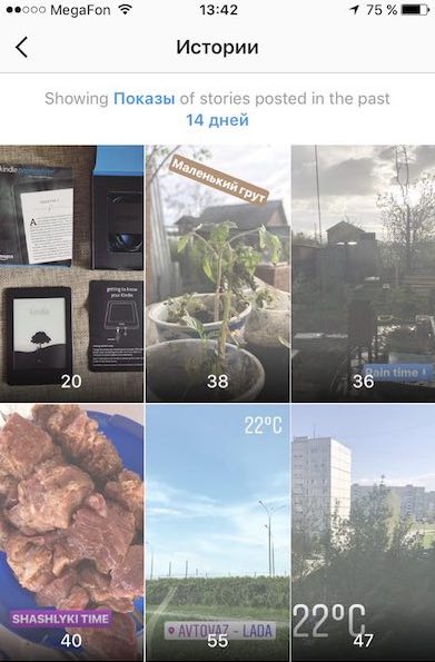 аналитика в instagram