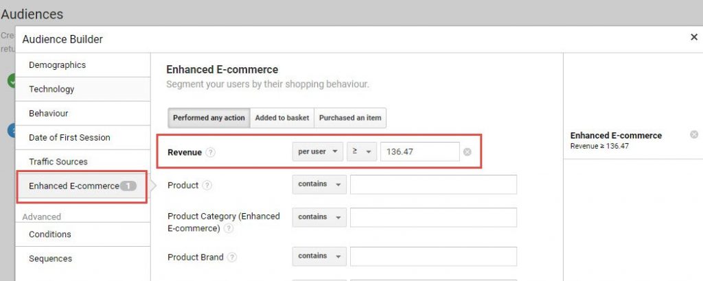 выбор целевой аудитории в google adwords