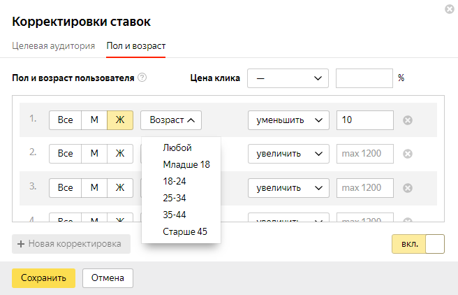 баннер на поиске яндекс