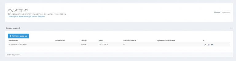 сервис для поиска целевой аудитории