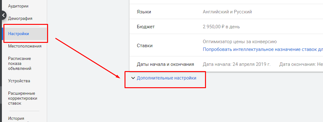 оптимизация Google Ads