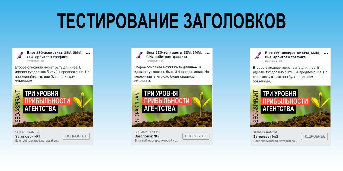 Как протестировать рекламу в Facebook