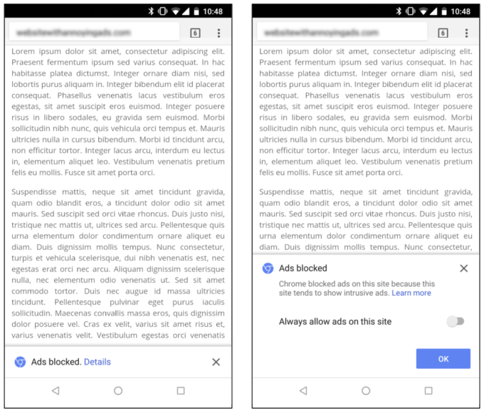 реклама в google chrome