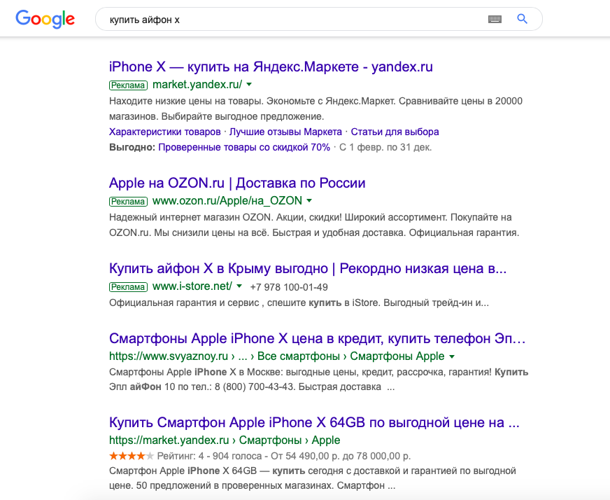 продвижение по ключевым словам