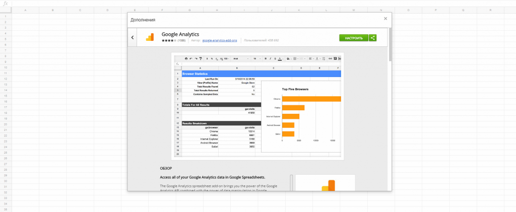 ошибки при работе с Google Analytics