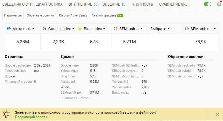 SEO-расширения для Chrome