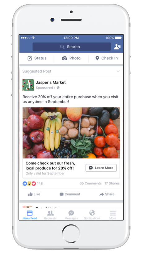Реклама в Facebook Messenger