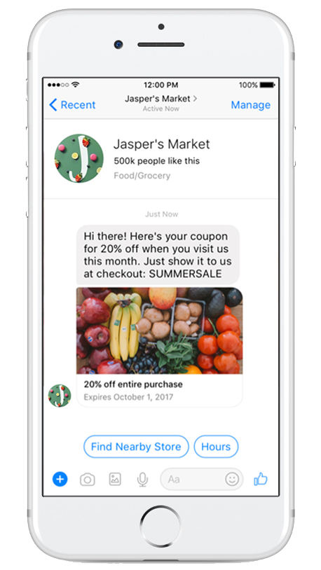 Реклама в Facebook Messenger
