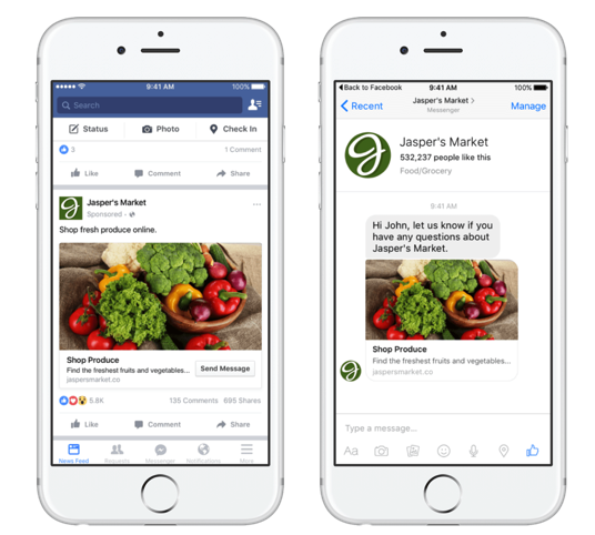Facebook Messenger для рекламы