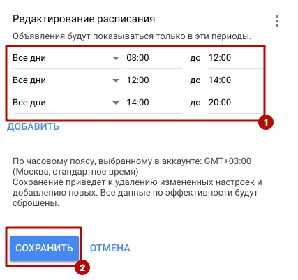 Оптимизация контекстной рекламы по активным часам