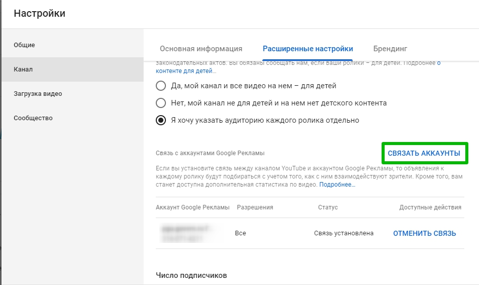 видеореклама на YouTube как настроить