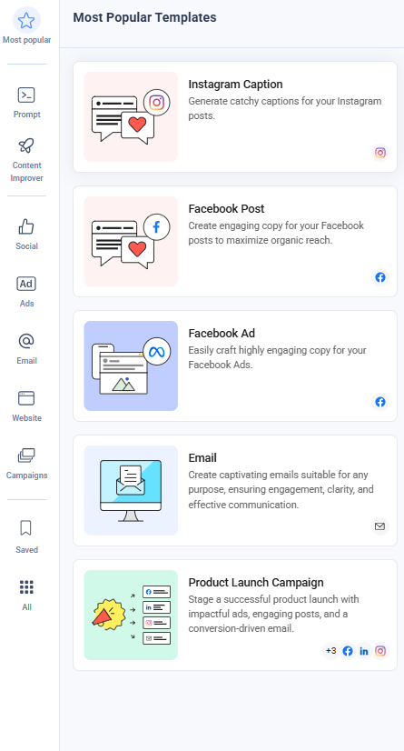Most Popular Templates