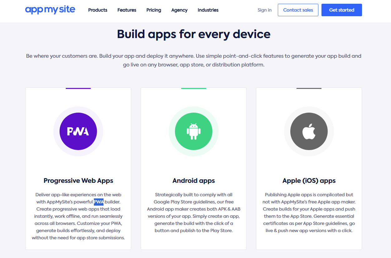 Универсальный конструктор приложений Android, iOS и PWA - AppMySite