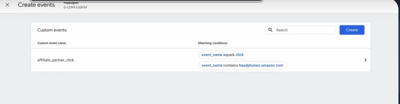 Affiliate Partner Click в Debug View