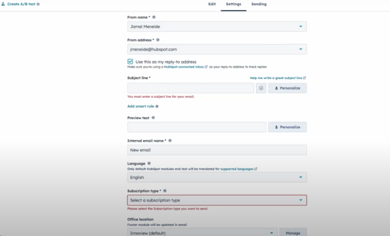 Как создать письмо HubPost