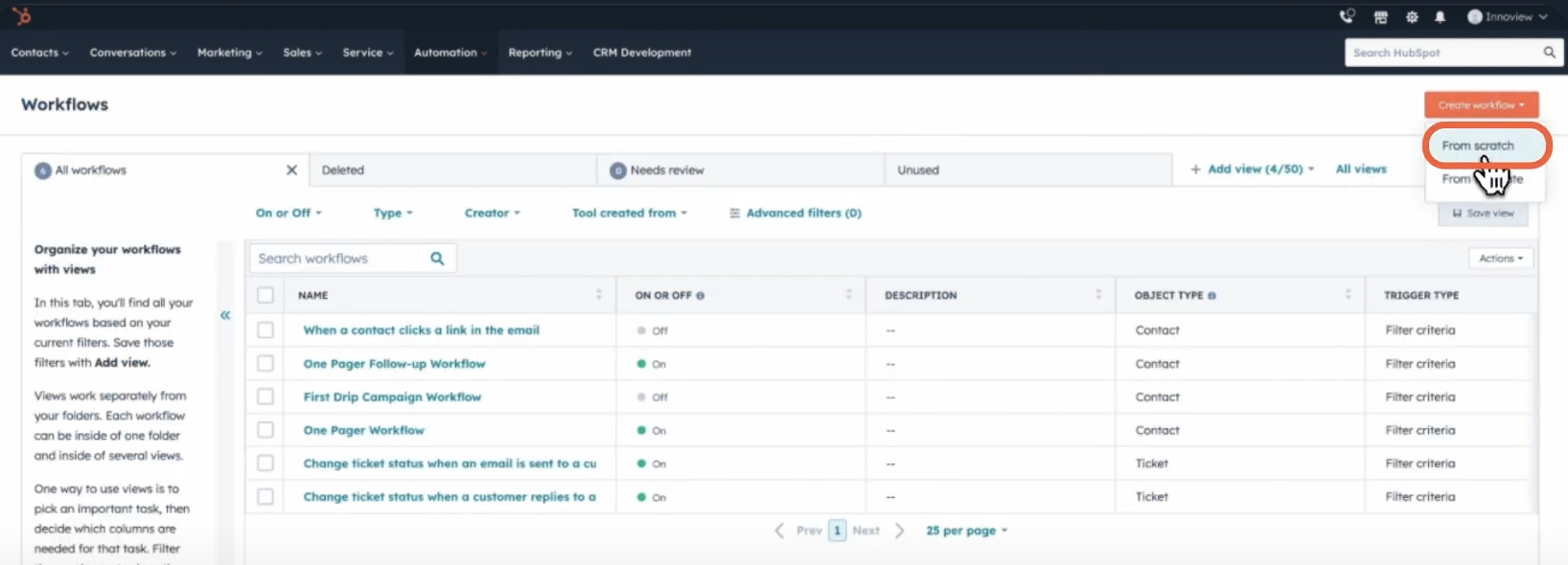 Как запустить воронку в Workflows