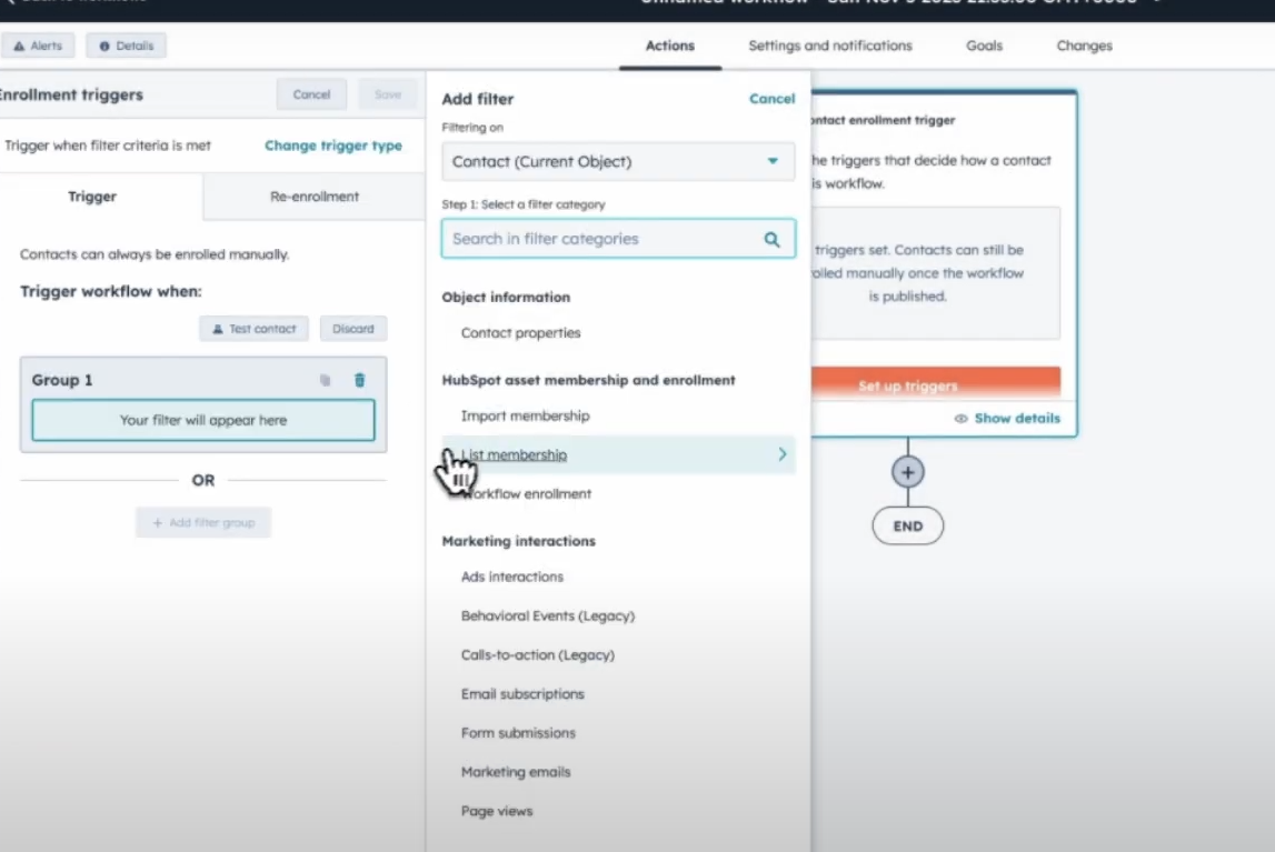 HubPost запуск воронки в Workflows