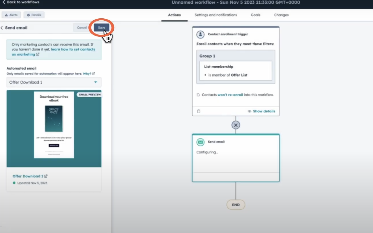 Запуск воронки в Workflows