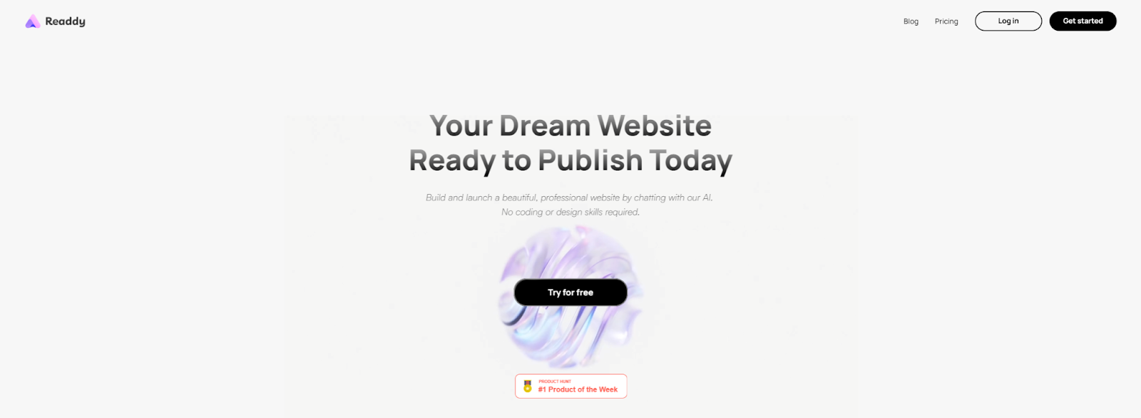 Нейросеть для создания сайтов Readdy AI
