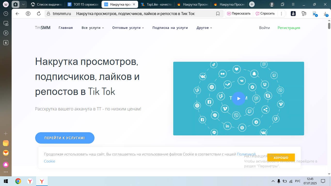 TmSmm сервис для накрутки в ТикТоке