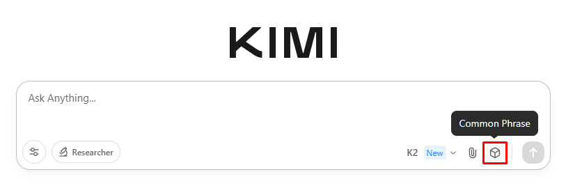 Common Phrase нейросеть Kimi K2
