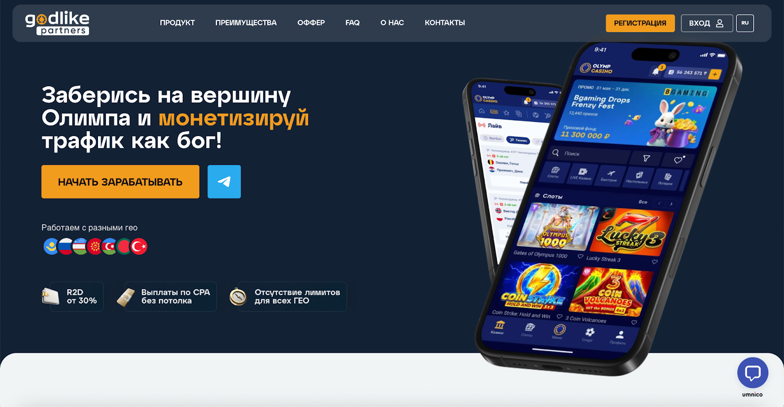 Партнерская сеть Godlike Partners