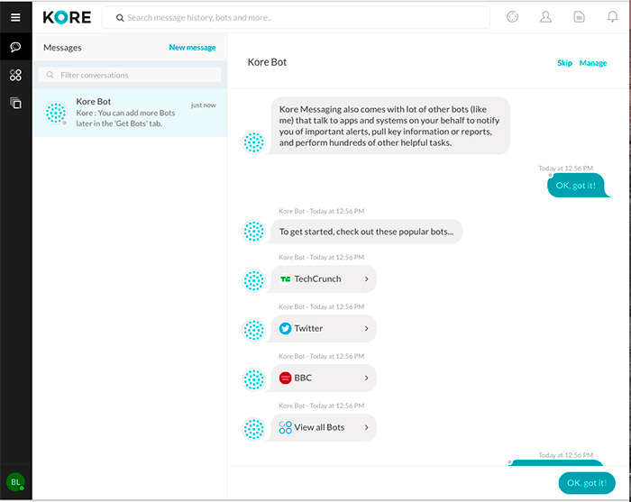 Kore Конструктор для создания ботов | Изображение 7