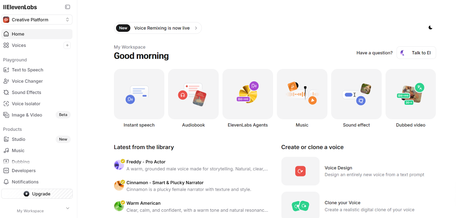 Нейросеть для озвучки ElevenLabs