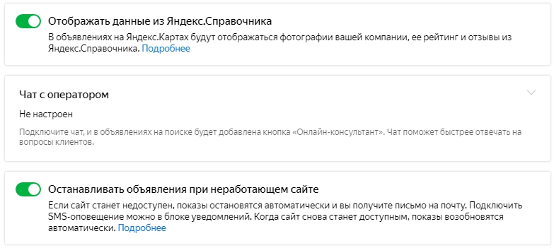 Как настроить РСЯ — заполнение визитки | Изображение 5